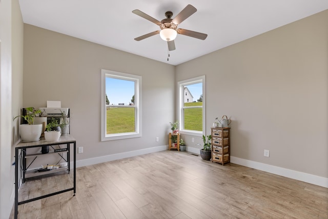 155 Surrey Ln NE, Cleveland, TN 37312 - sitting room featuring wood finished floors and a ceiling fan
