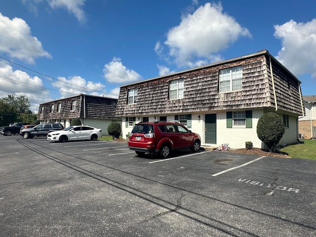 view of parking / parking lot