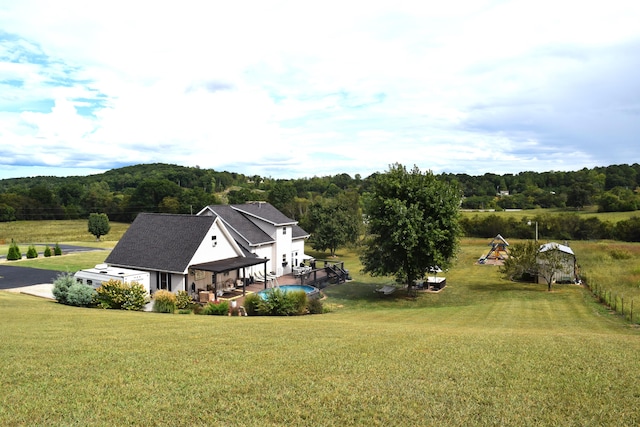 birds eye view of property