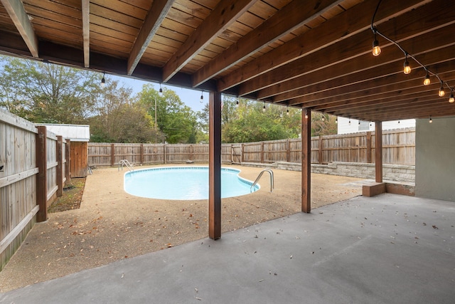 view of pool with a patio area