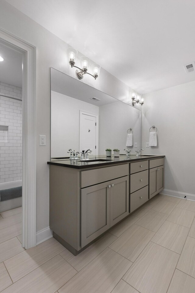 bathroom with vanity