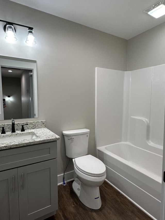 1344 Unity Dr NE, Cleveland, TN 37312 - bathroom with wood finished floors, vanity, and shower / tub combination