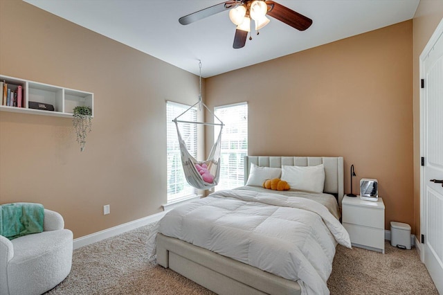 2074 Volunteer Dr SW, Cleveland, TN 37311 - bedroom featuring a ceiling fan, baseboards, multiple windows, and carpet