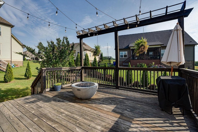 2074 Volunteer Dr SW, Cleveland, TN 37311 - deck with grilling area and a yard