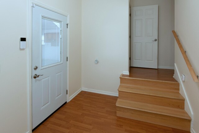 interior space with wood-type flooring