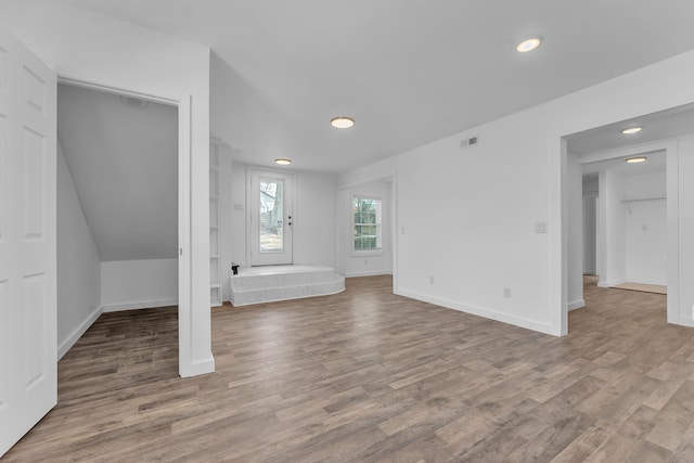 interior space featuring hardwood / wood-style flooring