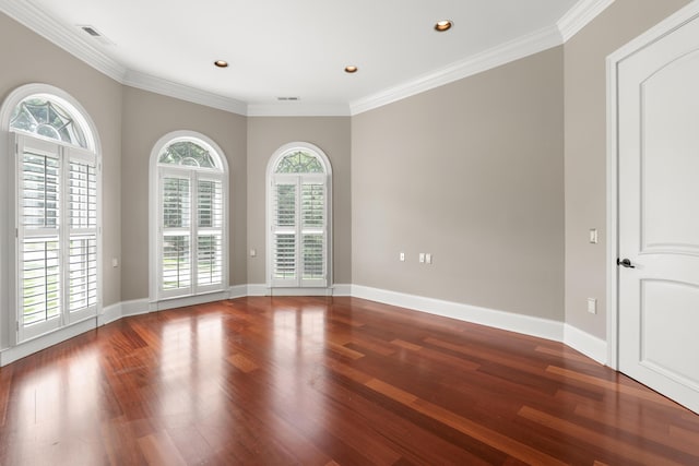 715 Pembridge Cir NW, Cleveland, TN 37312 - empty room featuring wood finished floors, crown molding, and recessed lighting