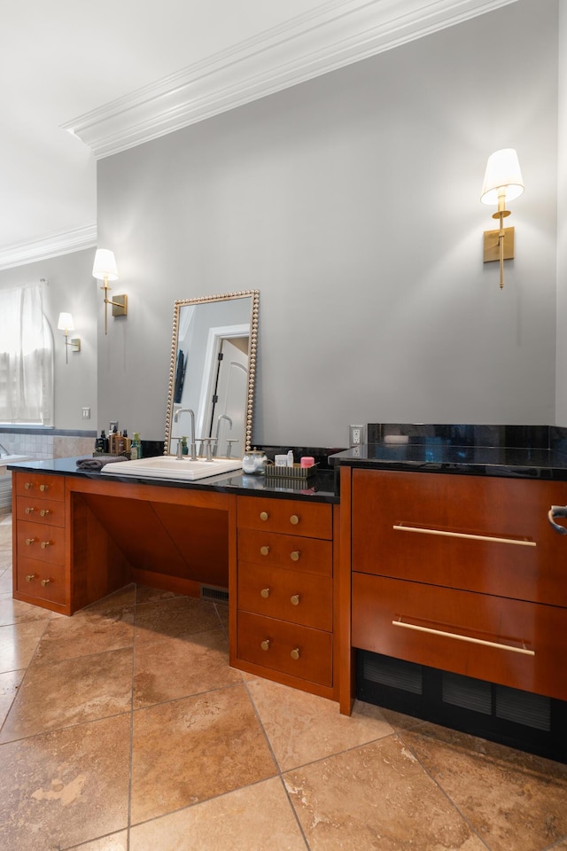 715 Pembridge Cir NW, Cleveland, TN 37312 - bathroom featuring crown molding and vanity