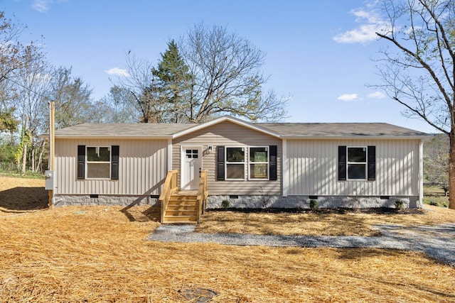 view of manufactured / mobile home