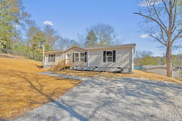 view of manufactured / mobile home