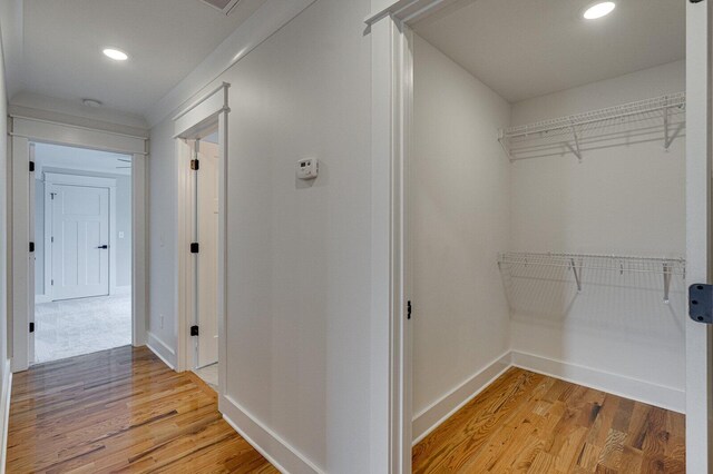 interior space featuring hardwood / wood-style floors