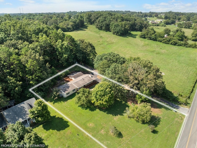 7000 Davis Ferry Rd, Loudon, TN 37774 - aerial view of property and surrounding area featuring property parcel outlined