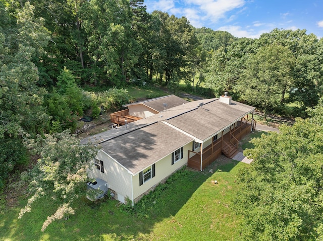 7000 Davis Ferry Rd, Loudon, TN 37774 - view from above of property featuring a heavily wooded area
