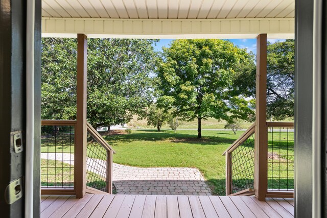 7000 Davis Ferry Rd, Loudon, TN 37774 - wooden terrace featuring a lawn