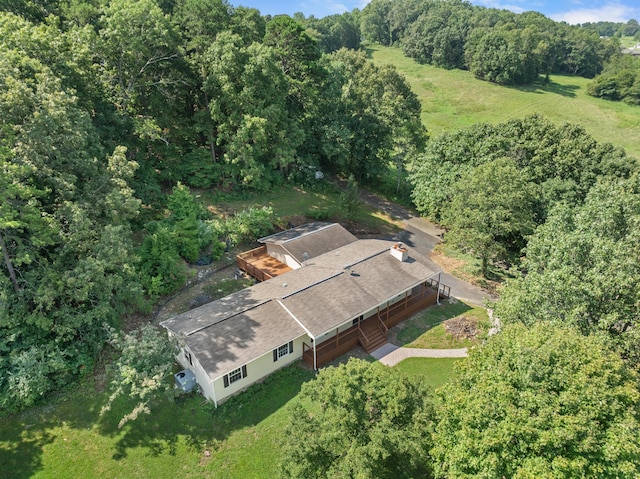 7000 Davis Ferry Rd, Loudon, TN 37774 - aerial view of property and surrounding area featuring a forest