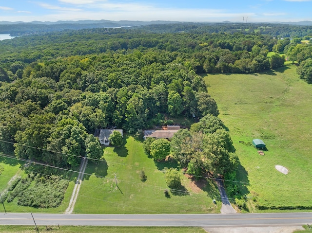 7000 Davis Ferry Rd, Loudon, TN 37774 - drone / aerial view of a heavily wooded area and a mountain backdrop