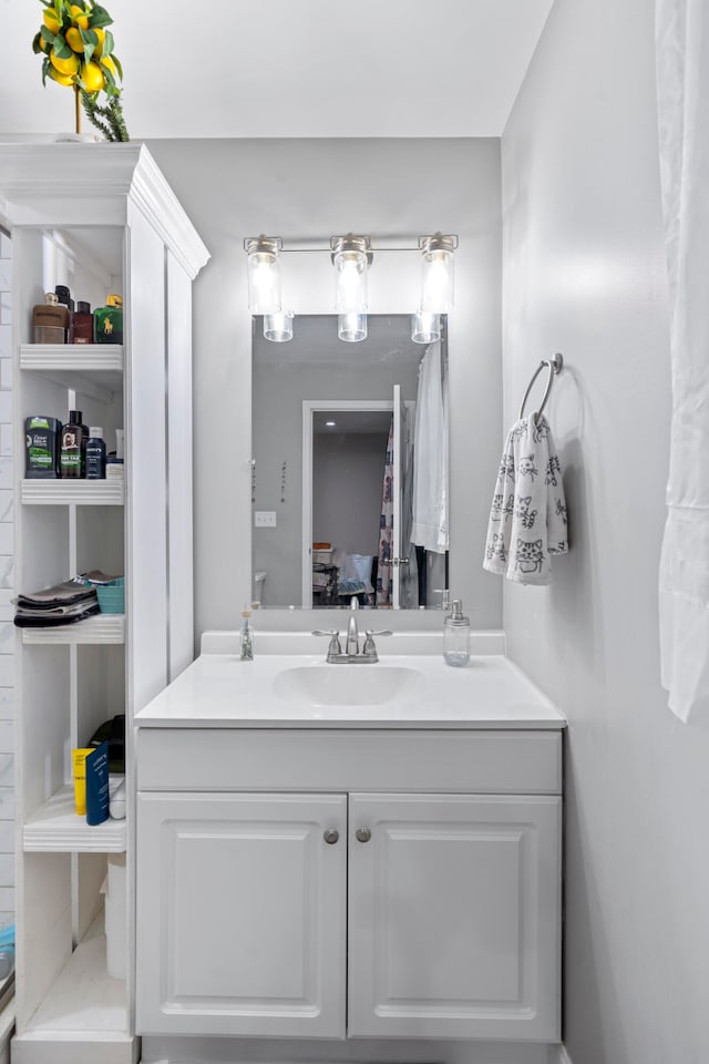 bathroom with vanity