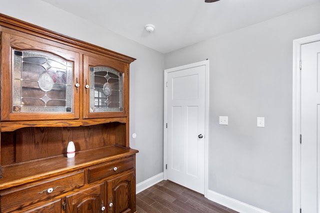 interior space featuring hardwood / wood-style flooring