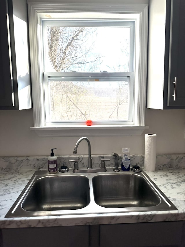 interior details featuring sink