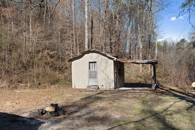 view of outbuilding