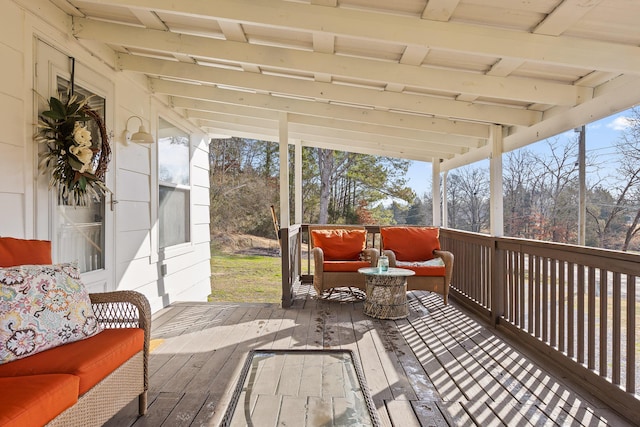 sunroom / solarium with plenty of natural light