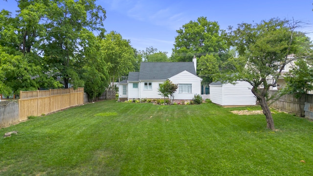 exterior space featuring a yard