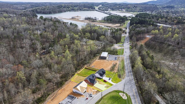 11942 Old Dayton Pike, Soddy-Daisy, TN 37379 - drone / aerial view with a mountain view and a forest view