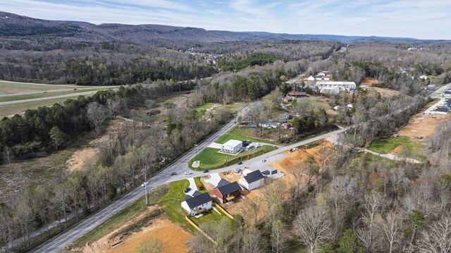 11942 Old Dayton Pike, Soddy-Daisy, TN 37379 - drone / aerial view featuring a view of trees and a water and mountain view
