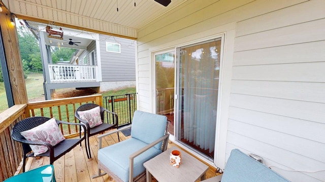 6453 Serenade Ln, Hixson, TN 37343 - sunroom with a ceiling fan