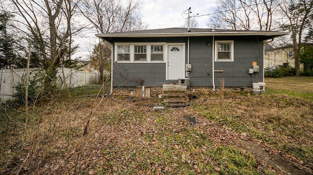 view of rear view of property