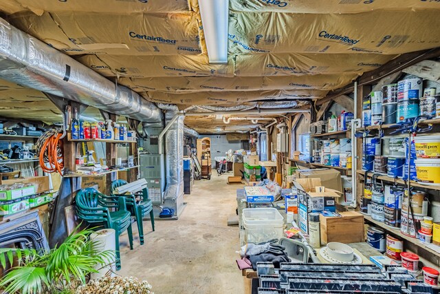 view of storage room