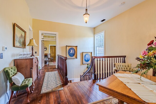 interior space featuring dark hardwood / wood-style floors