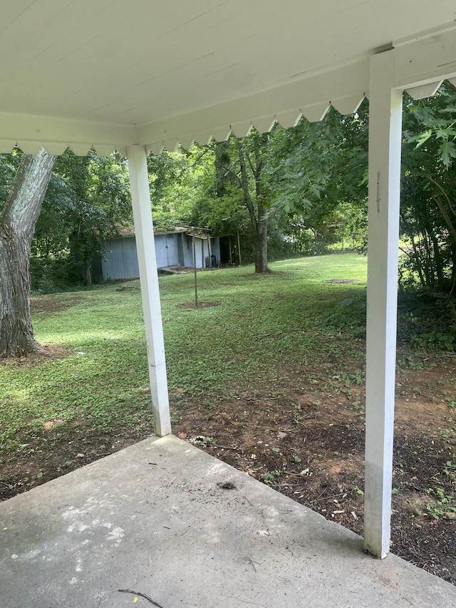 2320 Raines Dr NW, Cleveland, TN 37311 - view of green lawn featuring a patio