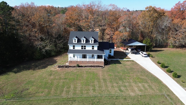 birds eye view of property