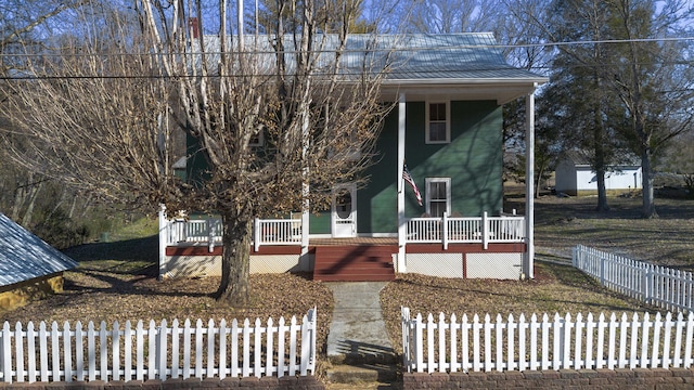 view of front of house with a porch