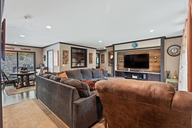 308 S Crisp Ln, Decatur, TN 37322 - living area with ornamental molding and recessed lighting