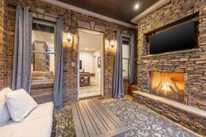 2560 Spring Creek Dr NE Lot 2 & 3, Cleveland, TN 37311 - interior space featuring ornamental molding and a stone fireplace