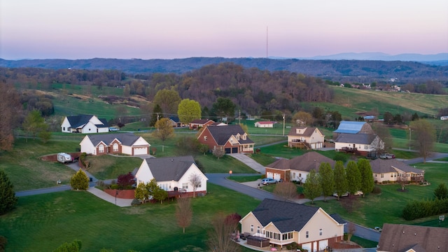 aerial view featuring a residential view