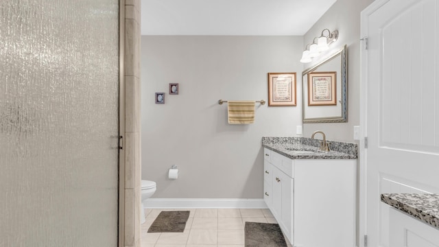 1605 Orchard Pl NE, Cleveland, TN 37323 - bathroom featuring vanity, an enclosed shower, and tile patterned flooring