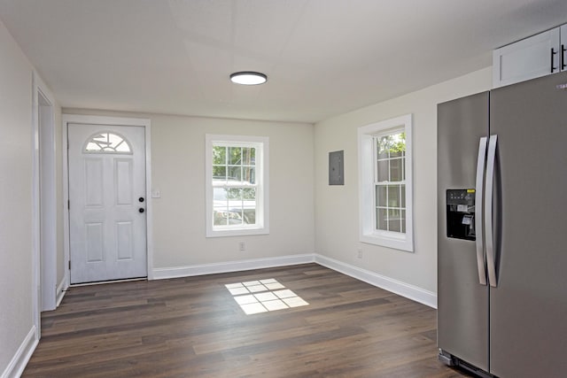 245 Graham St, Dayton, TN 37321 - entryway featuring dark wood-type flooring and baseboards