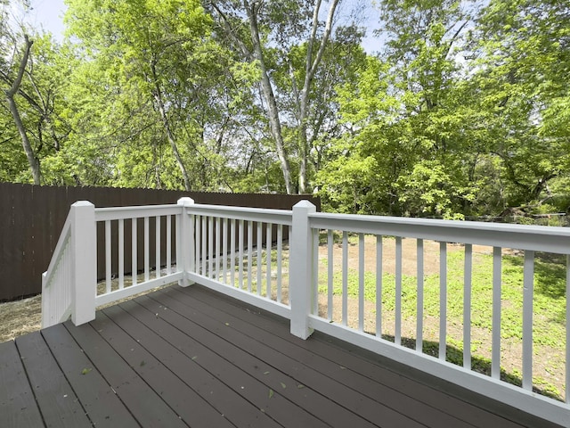 245 Graham St, Dayton, TN 37321 - wooden deck with fence