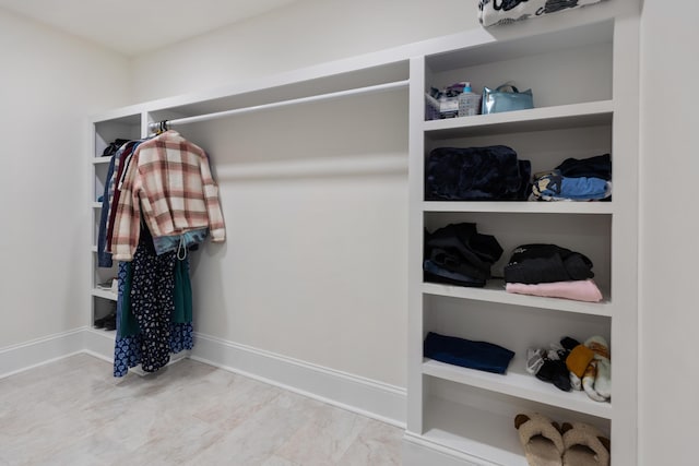 view of closet