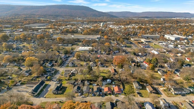 aerial view featuring a mountain view