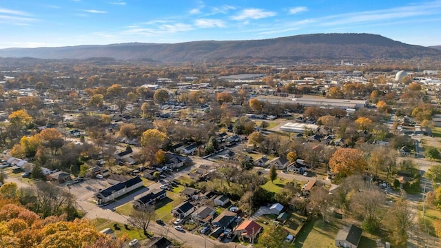 bird's eye view featuring a mountain view