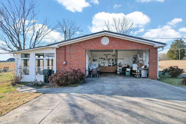 view of side of property