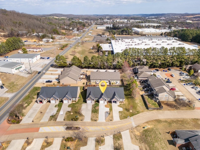 bird's eye view featuring a residential view