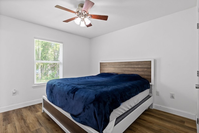 128 Mountain Breeze Ave, Dayton, TN 37321 - bedroom with wood finished floors, baseboards, and ceiling fan
