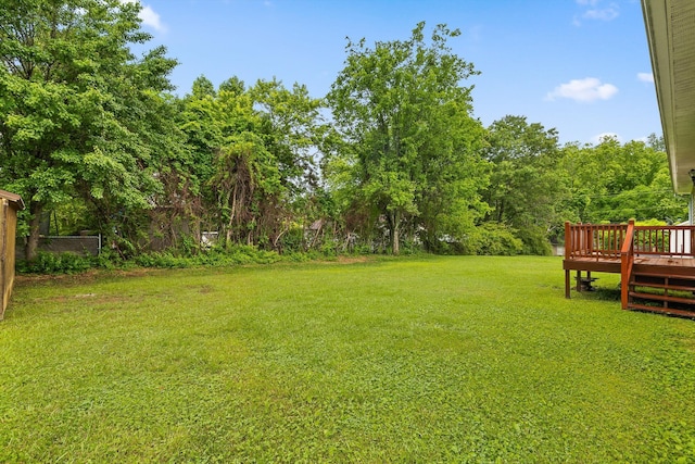 128 Mountain Breeze Ave, Dayton, TN 37321 - view of yard with a deck