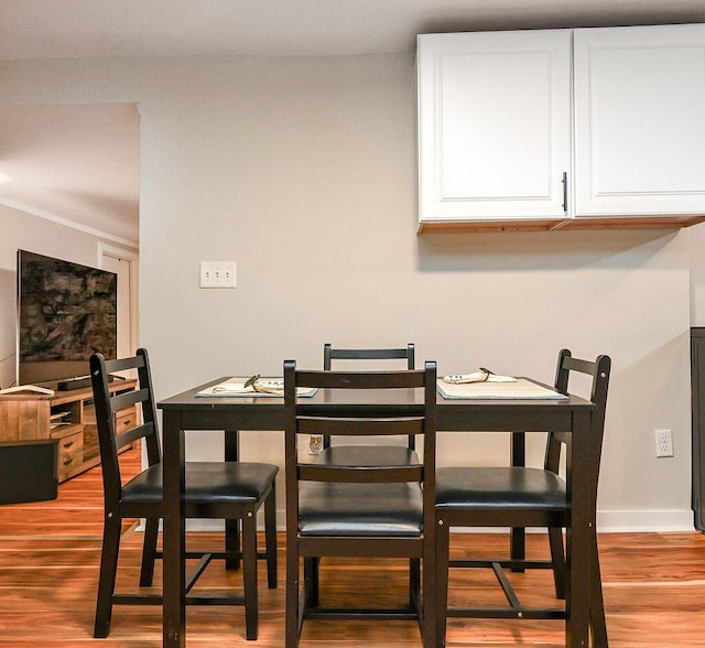 dining room featuring light wood-type flooring