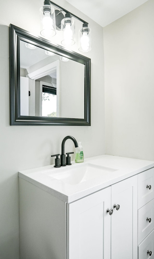 bathroom with vanity